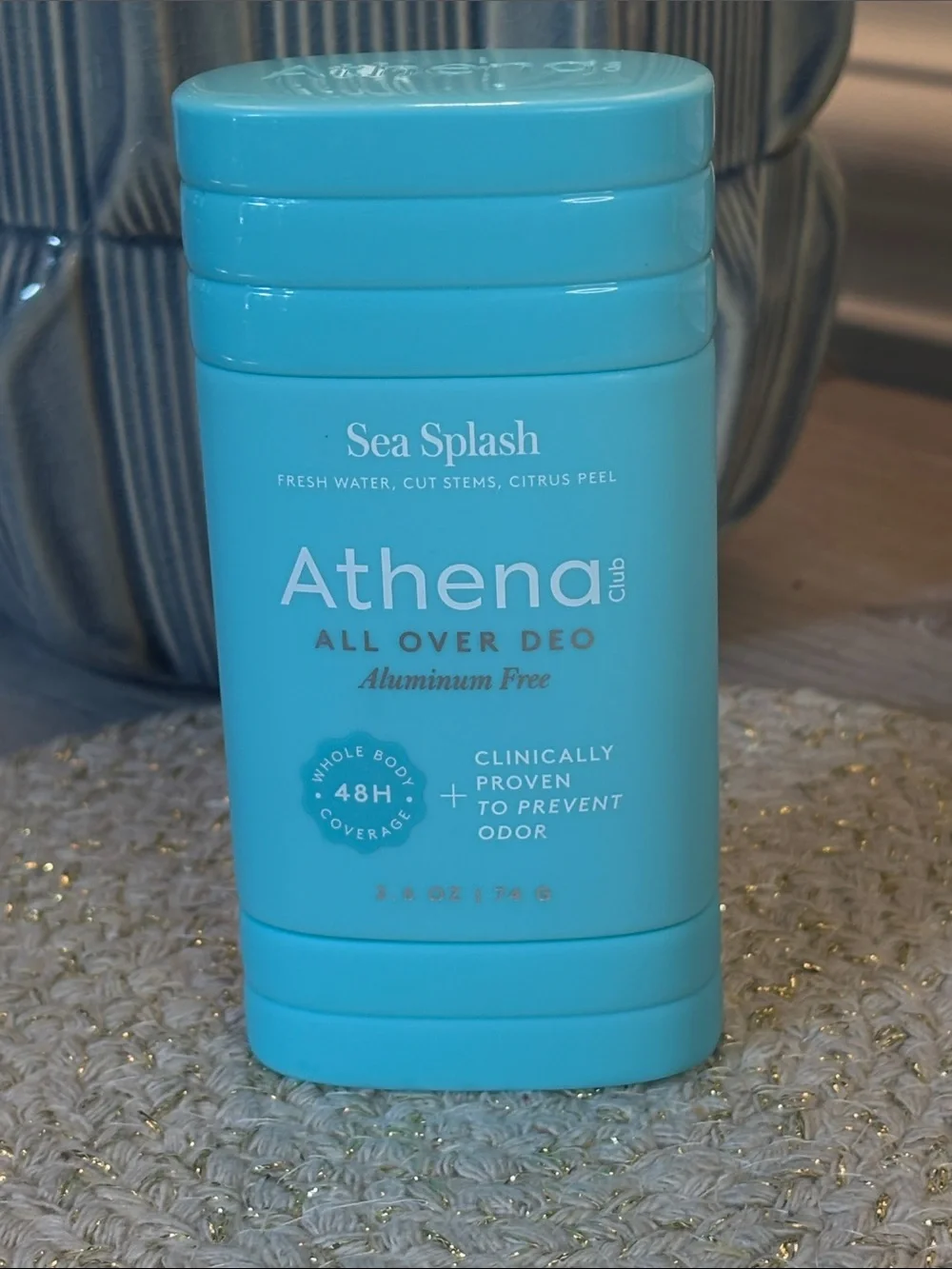 Athena All Over Deo Aluminum Free Deodorant, Sea Splash